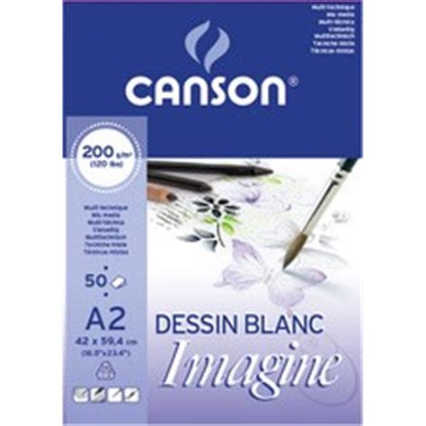 Canson Bloc Dessin Format A Pages G M Blanc