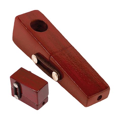 Square Foldable Wood Hand Pipe Wooden Travel Pipes Pulsar Pulsar