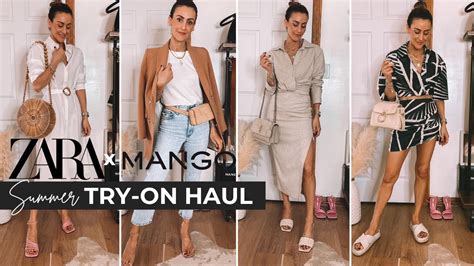 ZARA MANGO TRY ON HAUL STYLING SUMMER 2021 YouTube