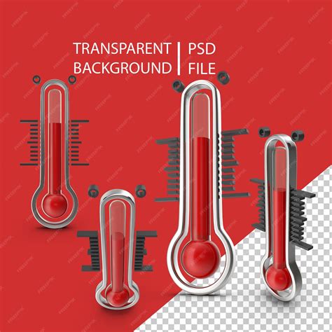 Premium Psd Thermometer Cartoon Png