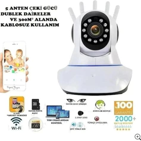 Kakusan 360º Full Hd Wifi Kablosuz Ip Kamera Bebek izleme Fiyatı