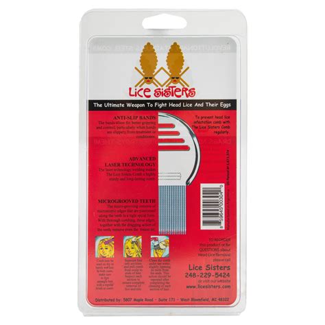 Metal Lice Nit Comb Lice Sisters Safe Non Toxic Lice Treatment