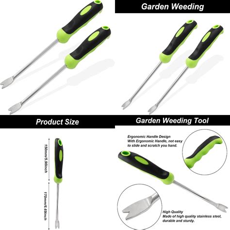 Highly Effective Premium Stainless Steel Weeding Tool Set A Must Have