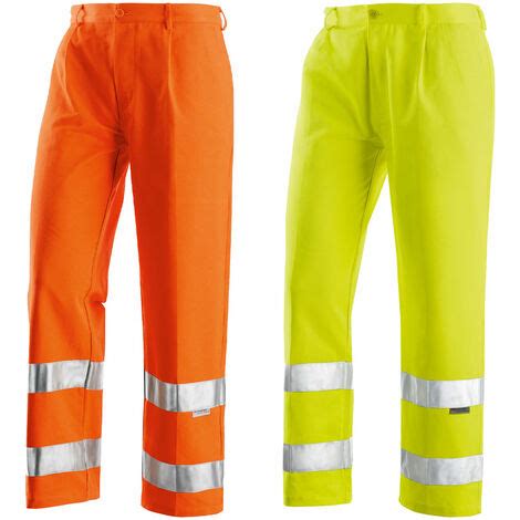 Pantaloni Da Lavoro Alta Visibilit Neri Reflex Giallo