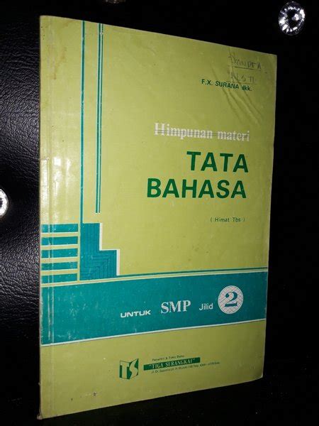 Jual Himpunan Materi Tata Bahasa Himat Tbs Buku Smp Jadul Lawas Di