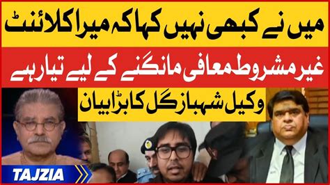 Shehbaz Gill Lawyer Big Statement Pti Leader Shahbaz Gill Case