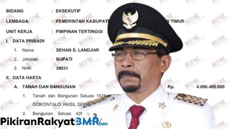 Wah Segini Harta Kekayaan Mantan Bupati Boltim Dua Periode Sehan Salim