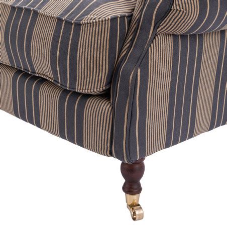 Mind The Gap Abigail Sofa Newport Stripes Heavy Linen Fabric