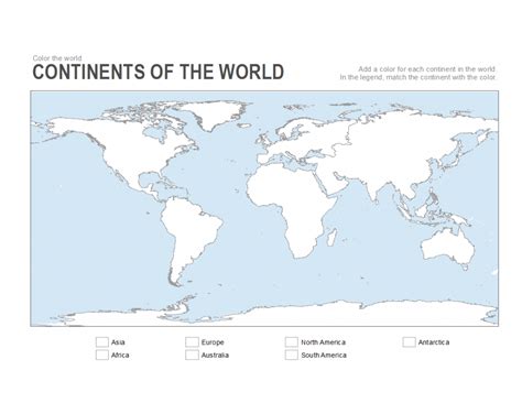 7 Printable Blank Maps For Coloring Activities In Your Geography ...