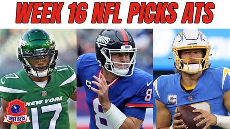 Nfl Week 16 Predictions And Picks Ats Best Bets Youtube