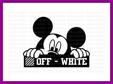 Off White Disney Logo SVG, Fun Logo Art, Funny Cricut Project | Vectorency