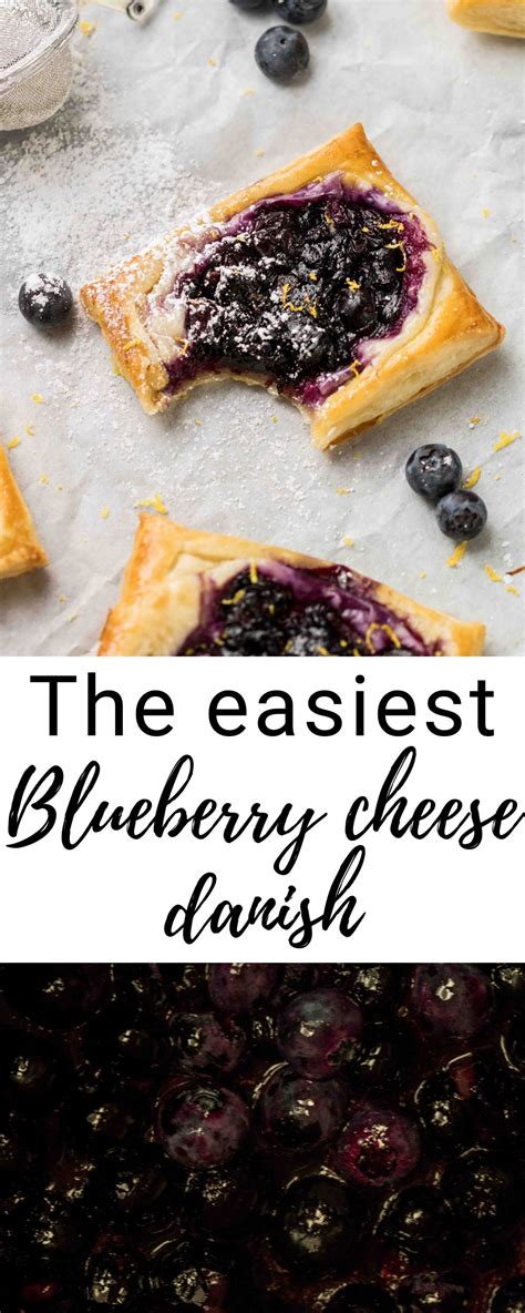 The Easiest Blueberry Cheese Danish With Puff Pastry Recipe Easy