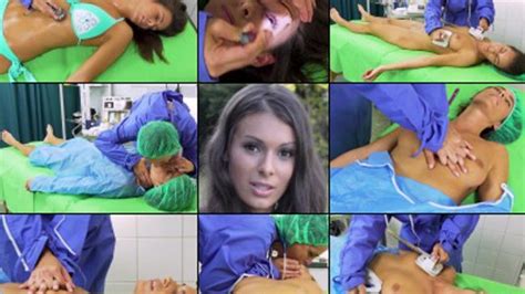 Lia Wet Bikini CPR Resus Defib And Stething In HD 1920X1080 OPandER Medical CPR And Exam