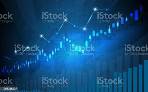 Grafik Pasar Saham Keuangan Pada Perdagangan Investasi Pasar Saham