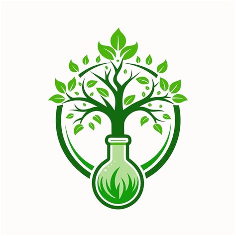 Premium Vector Beautiful Line Art Potion Tree Logo