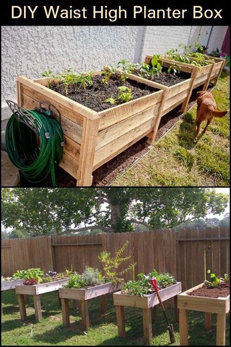 Add This Inexpensive Waist High Planter Box To Your Garden Diy