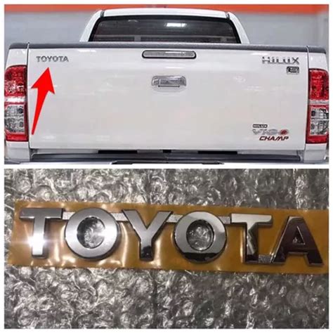 Emblema De Compuerta Trasera Letra Toyota Original MercadoLibre