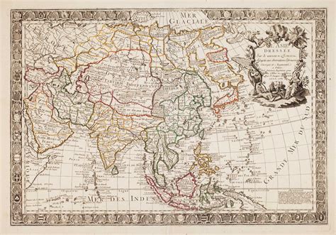 A Scarce French Map Of Asia Altea Gallery