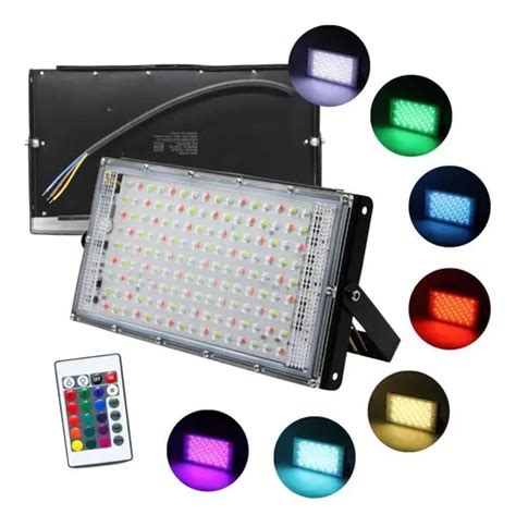 Super Reflector Led Lupa Multicolor W Rgb A W Mercadolibre