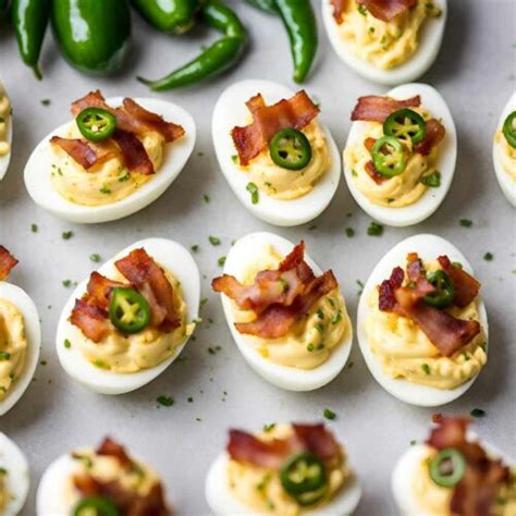 Spicy Jalapeno Bacon Deviled Eggs Daily Dish Recipes