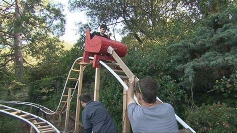 Dad Builds Roller Coaster in Backyard - Good Morning America