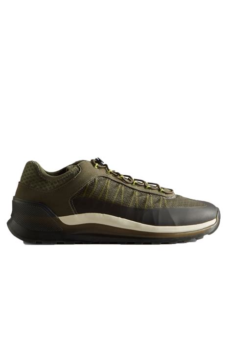 Hunter Mens Travel Trainer Green Footwear From Michael Stewart