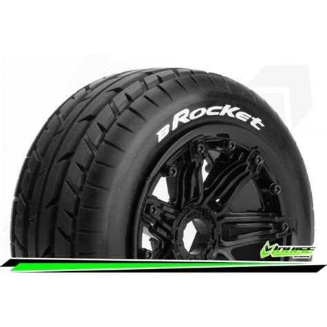 Louise Rc B Rocket 1 5 Buggy Tire Set Mounted Sport Black Rims Hex 24mm