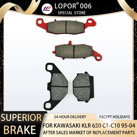 650cc Motorcycle Brake Pads Frontandrear For Kawasaki Klr650 Klr 650 C1