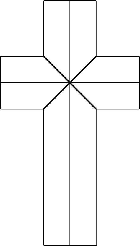 Matchbox Cross Template | Cross template, Stain glass cross, Stained ...