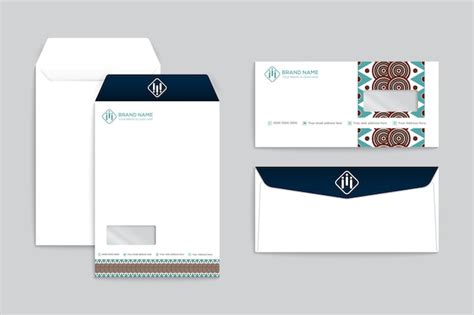 Premium Vector Modern Company Envelope Design Template