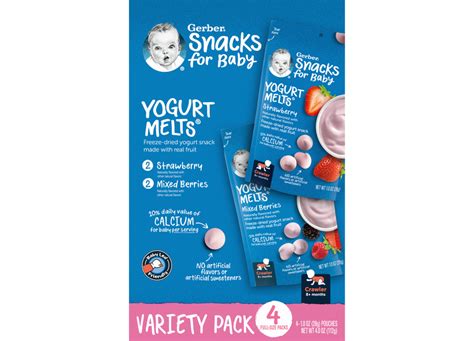 Pack Of 4 Gerber Yogurt Blends Snack Strawberry Yogurt Oz Cups