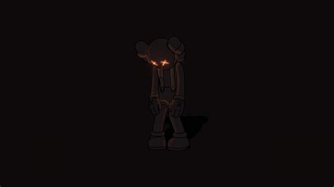 Kaws sad Wallpaper 4K, Kaws Companion, Dark background