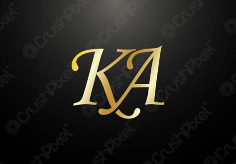 Initial Monogram Letter K A Logo Design Vector Template K Stock