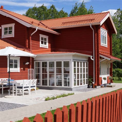 Красный деревянный дом (43 фото) - фото - картинки и рисунки: скачать ...