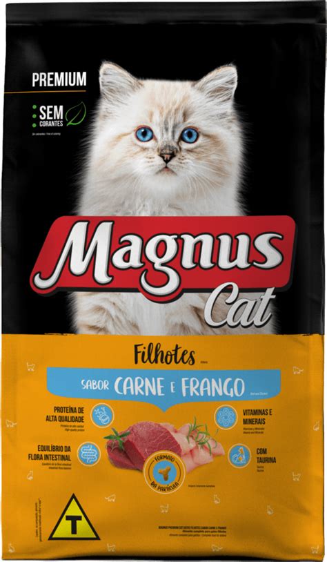 Magnus Cat Premium Gatos Filhotes Carne E Frango Adimax Alimentos