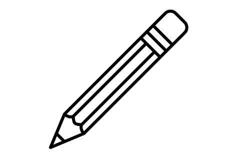 Pencil Outline Icon Graphic by Mahi Icons · Creative Fabrica