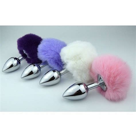 Plug Anal Em A O Pompom De Coelho Afa Sex O Seu Sex Shop