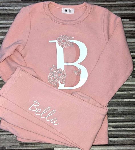 Personalised Lounge Set Childrens Toddlers Lounge Wear Etsy