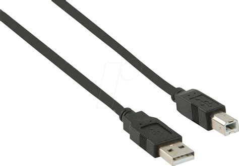 N Ccgp60100bk10 Usb 2 0 Cable A Male B Male 1 M Black At Reichelt Elektronik