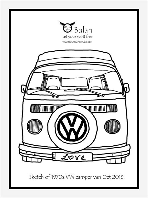 Sketch Of The Day No Classic S Vw Camper Van Bulanlifestyle