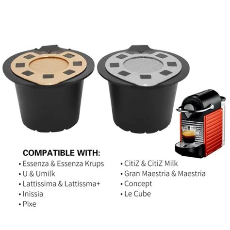 CAPSULE DE CAFÉ Plastique Inox Pour Nespresso Rechargeable