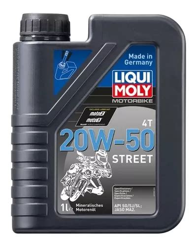 Aceite Para Motor Liqui Moly Motorbike 4T Street 20W 50 Para Motos Y