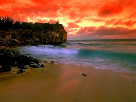 Bakgrund Natur Hawaii Hav B Sta Bilder