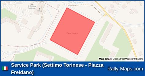 Service Park Settimo Torinese Piazza Freidano Stage Map Rally Di