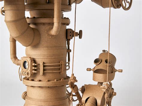 A Cast Of Articulate Cardboard Robots Populate A Growing Sci Fi