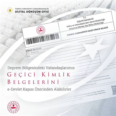 e Devlet geçici kimlik belgesi nasıl alınır Geçici kimlik nedir ne