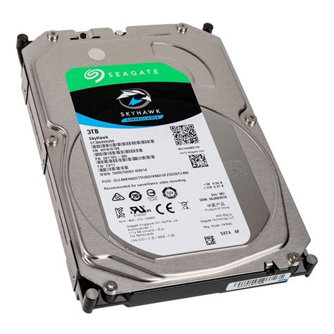 HD 3 5 3TB SkyHawk Sata III ST3000VX009 Seagate Glacon Informática