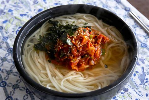 Korean Food Photo Guksu Korean Noodle Soup On Maangchi