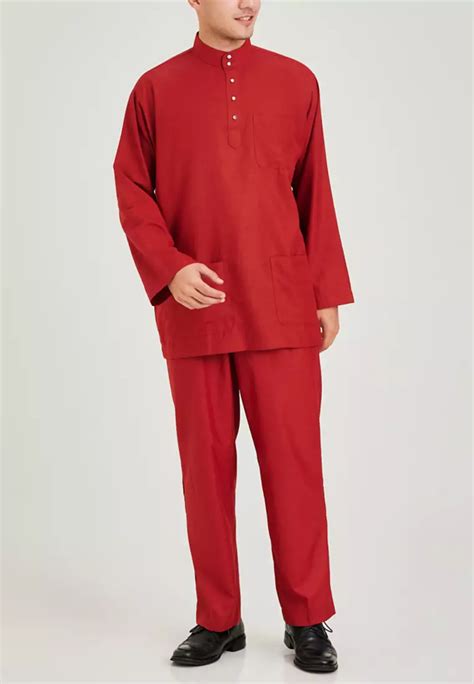 Buy Emmer Zecna Emmer Zecna Baju Melayu Cekak Musang Regular Fit