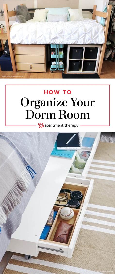 A Dozen Tips For A Super Organized Dorm Room Apartment Therapy College Dorm Organization